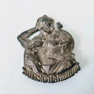 St. Christopher Protect Us Lapel Pin Visor Clip